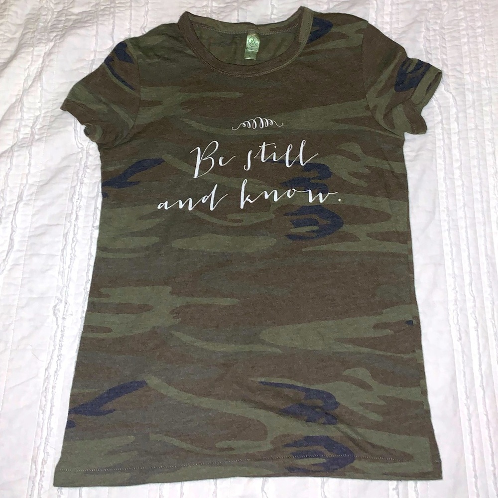 Be Still and Know ~camo t-shirt